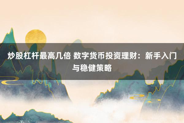 炒股杠杆最高几倍 数字货币投资理财：新手入门与稳健策略
