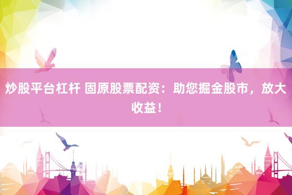 炒股平台杠杆 固原股票配资：助您掘金股市，放大收益！
