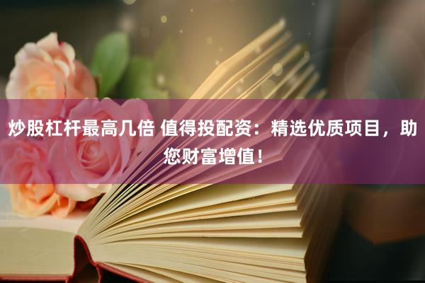 炒股杠杆最高几倍 值得投配资：精选优质项目，助您财富增值！