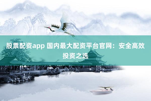 股票配资app 国内最大配资平台官网：安全高效投资之选